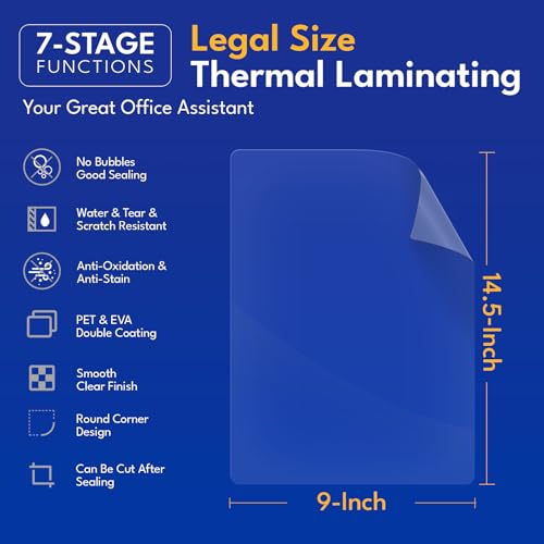 Uinkit 100Pack Legal Size Laminating Pouches, 8.5x14 Inches, 4Mil Thick - Bubble-Free, Crystal Clear Thermal Laminating Sheets for Documents, Menus, Certificates & School/Office Use - Image 2