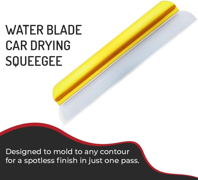 HITECH 14” Silicone Water Blade Car Drying Squeegee – Streak-Free, Fast-Drying, Scratch-Free Car Wash Tool - Image 2
