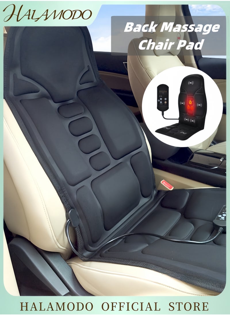 Generic - Back Massage Chair Pad Body Massage Cushion with Heat Deep Tissue Vibration Massager with 5 Massage Heads to Release Stress & Fatigue for Car & Home & Office - Image 1