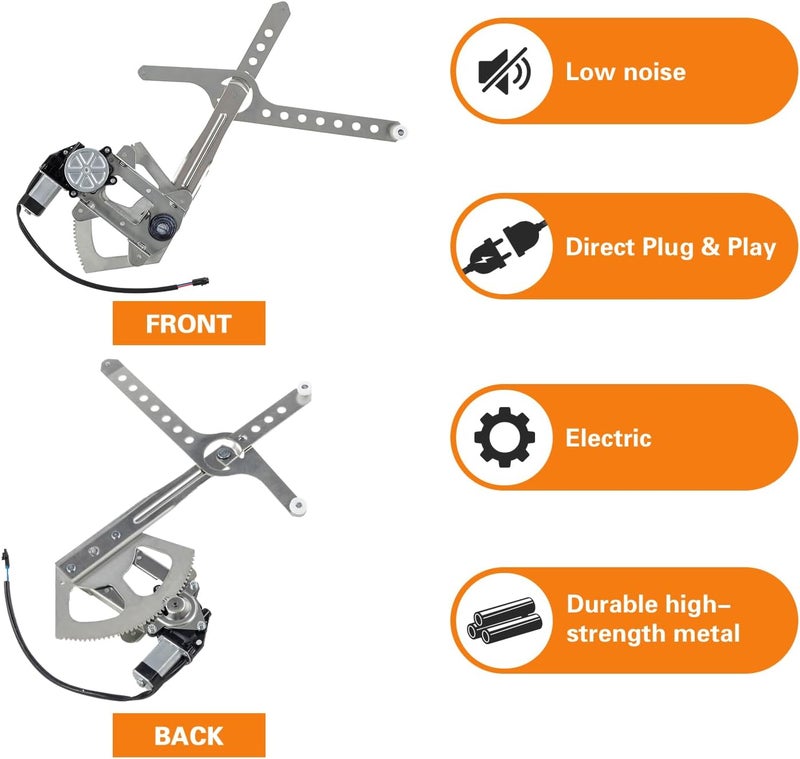 SUNROAD Power Window Lift Regulator with Motor Assembly for Chevrolet, GMC, and Cadillac - Image 5