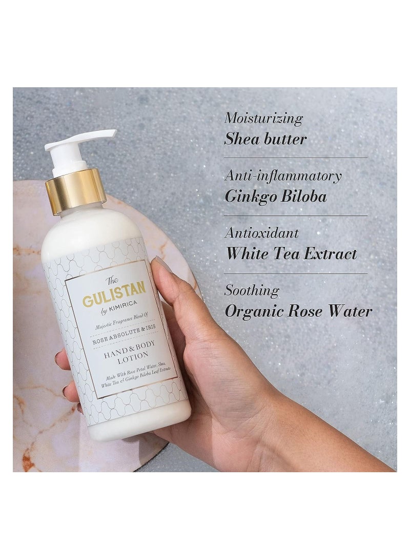 كيميريكا Kimirica The Gulistan لوشن مرطب لليدين والجسم | 100٪ نباتي وخالي من البارابين مع جودة ماء الورد للرجال والنساء - Image 5