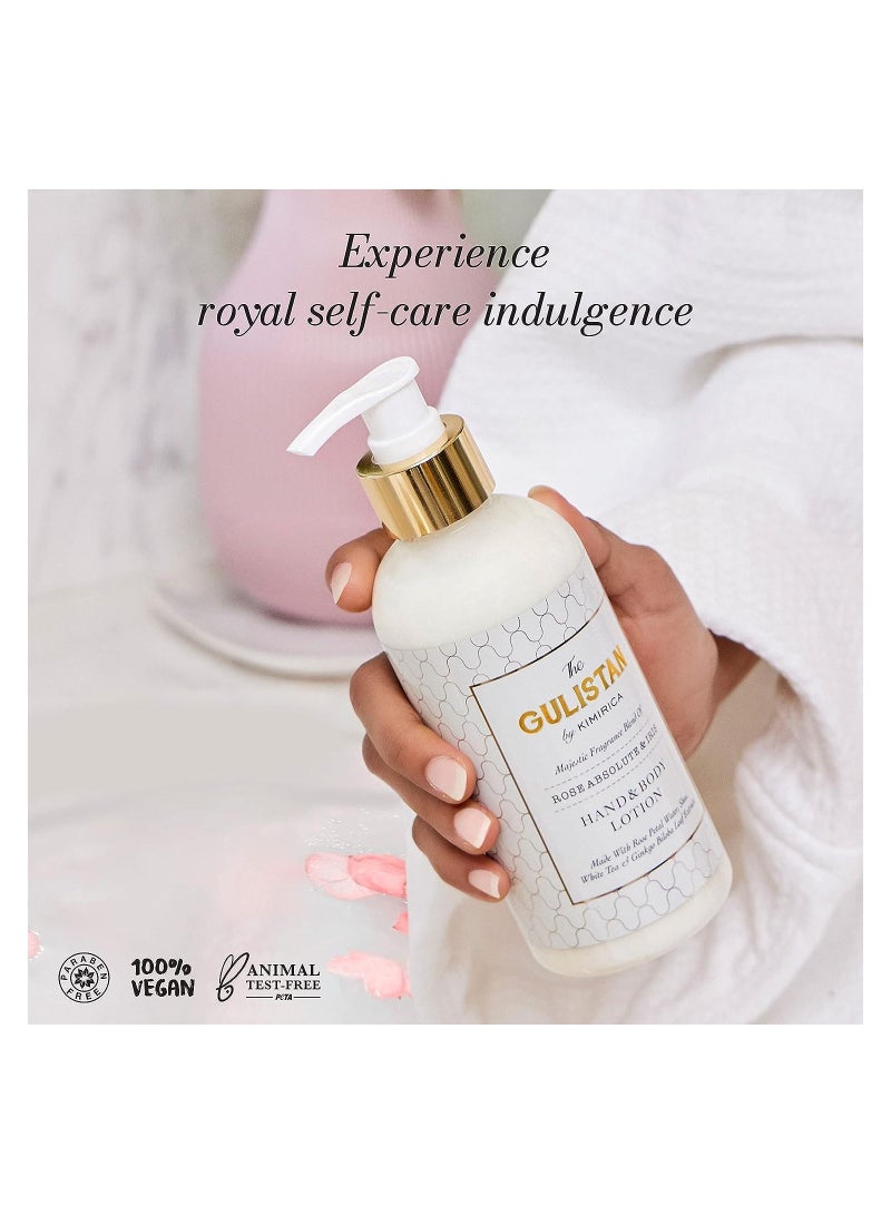 كيميريكا Kimirica The Gulistan لوشن مرطب لليدين والجسم | 100٪ نباتي وخالي من البارابين مع جودة ماء الورد للرجال والنساء - Image 3