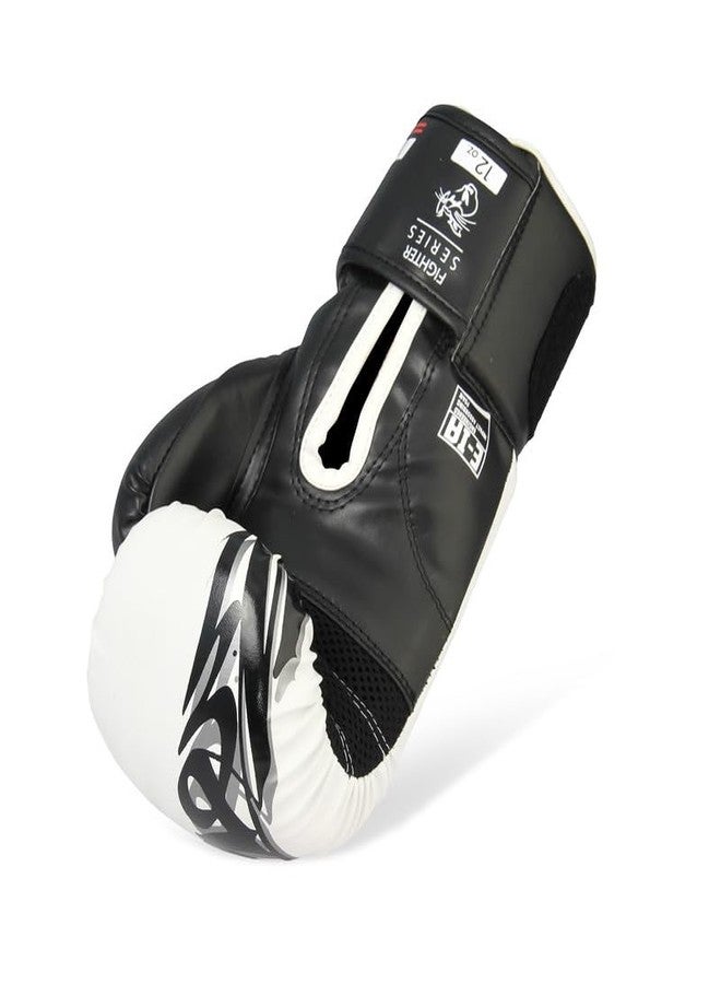 Mauzer Tribal Shadow Fighter Boxing Gloves with Plain Hand Wraps Combo for Training & Sparring, Injected EIA Foam, Breathable Ventilated Palm, Thumb Lock, Velcro Cuff, Men & Women - Image 4