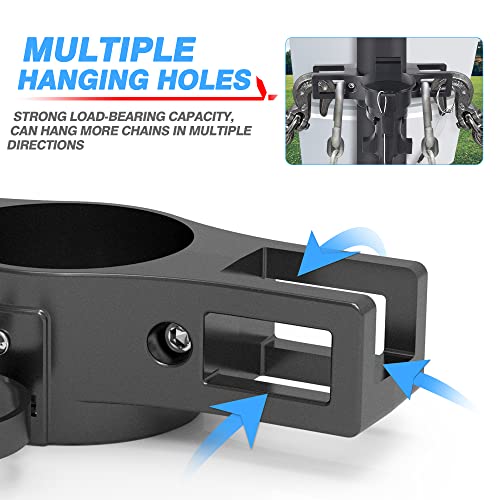 MICTUNING Heavy Duty Trailer Towing Organizer Powder Coating, Aluminum Chain Holder, 7 Way Plug Cover, a Lanyard with Aluminum Ferrule, Durable, Anti-Rust, Upgraded Design - Image 4