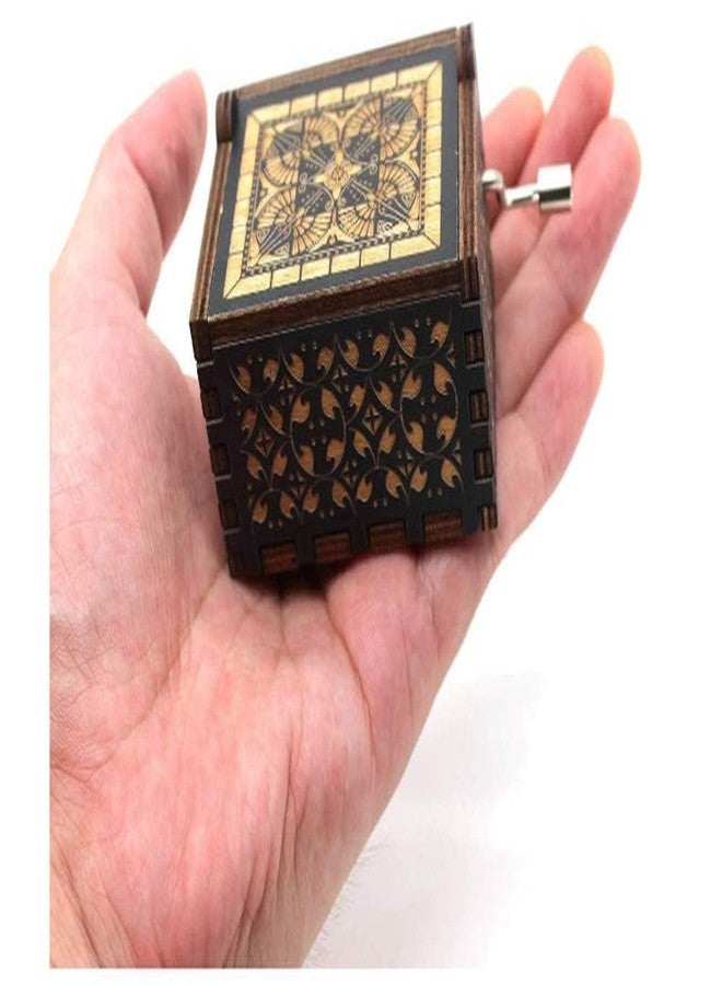 UMANI® Music Box - Hand Crank Engraved Vintage Wooden Music Box Gifts for Birthday,Christmas,Valentine's Day,Thanksgiving Days(MB-AOT 3 ) - Image 4