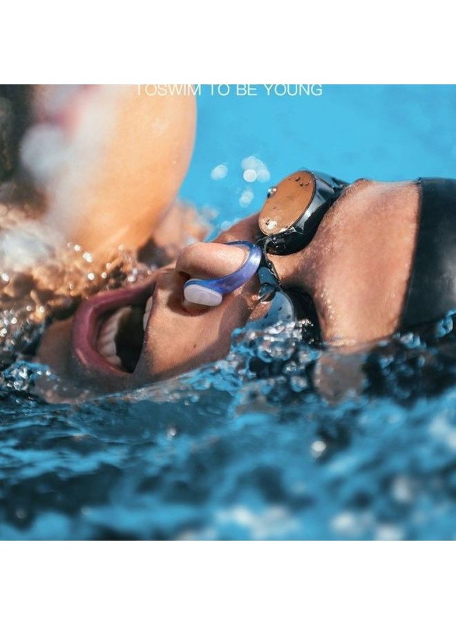 Swimming Nose Clip Anti-falling Nose Clip Swimming Nose Plug Anti-choking Professional Non-slip Silicone Diving Invisible Nose Plug Soft-Color:Pink [bulk Nose Clip]]