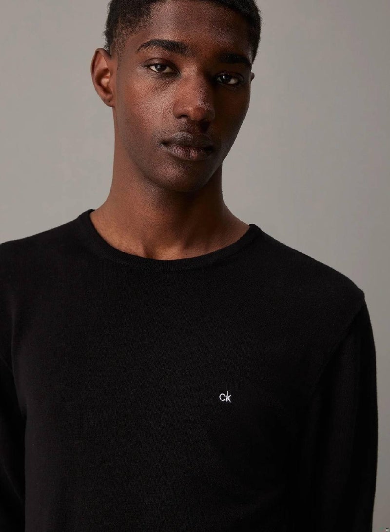 CALVIN KLEIN Cotton Silk Jumper - Image 3