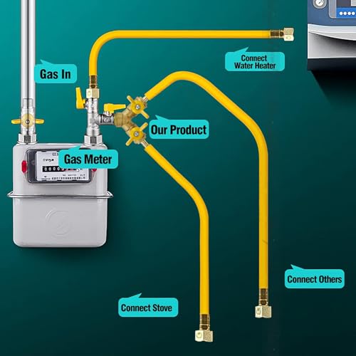 Horiznext brass 1/4 inch O.D. barb three way shut off ball valve for hose air water pvc pex garden tubing line, tee switch splitter fitting - Image 4