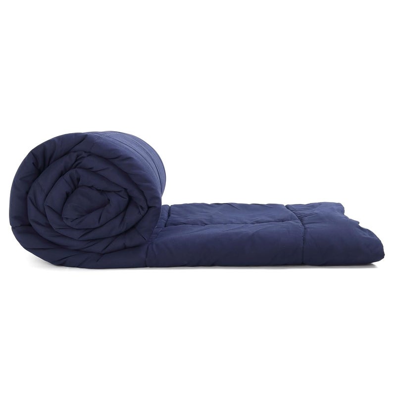 Elarra Home Double Reversible Comforter Navy Silver Gray 180GSM Microfiber - Image 5