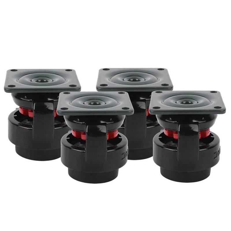 Heavy Duty Leveling Caster Set Metal Plastic Construction 500kg Total Load - 4 Pack Industrial Casters for Work Tables Weld Tables Heavy Equipment - Image 2