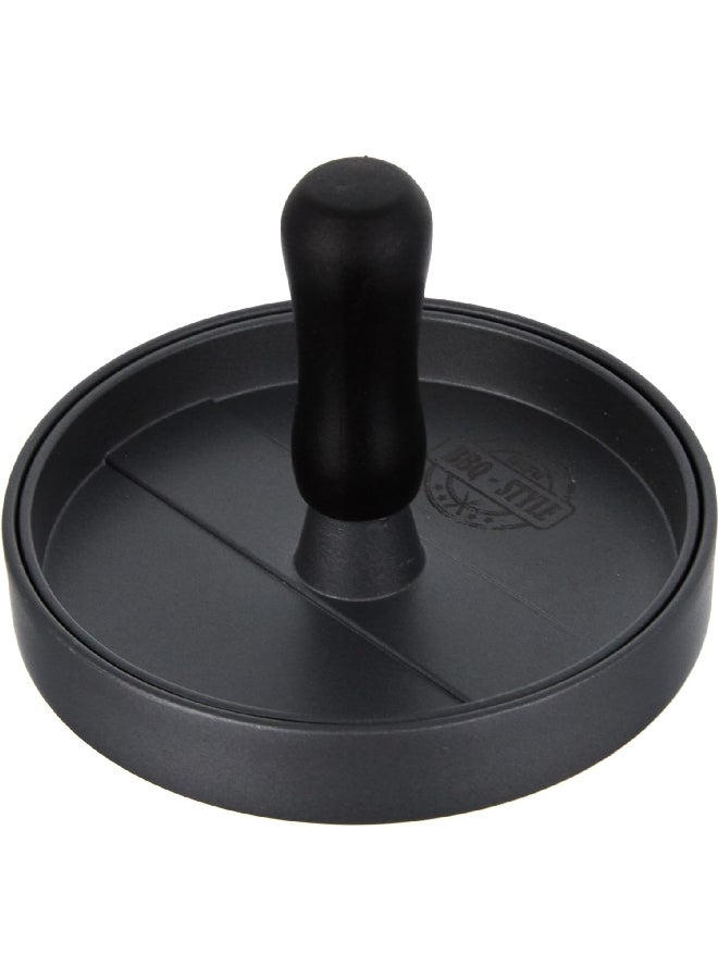 غيفو مكبس البرجر مطلية بالزنك بقالب محزز للشواء باللون الأسود 89419 - Image 1