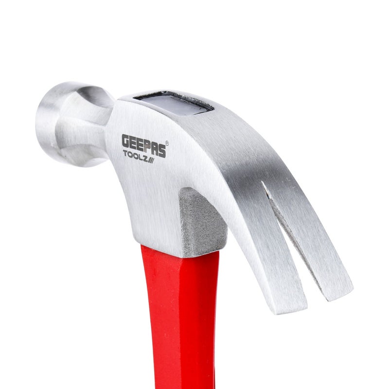 Geepas Claw Hammer- GT59506/ 450 gm (16 oz), with Fiber Handle, Perfect for Home and Business/ Comfortable Grip, Ergonomic Design Ideal for Masonry, Wood Work, Fittings, DIY, Mechanic Work, General Maintenance - Image 4