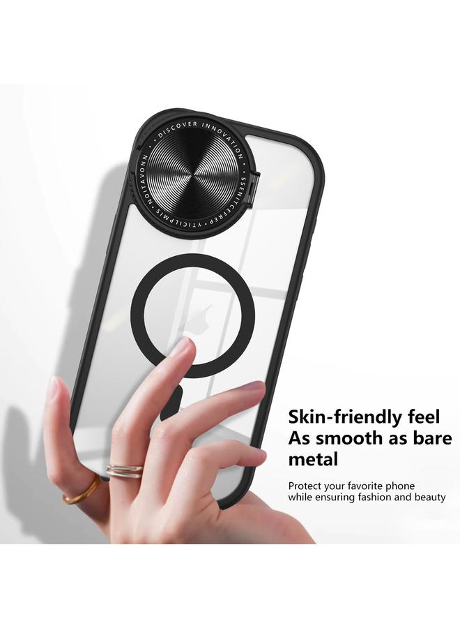 S-TOP Case For iPhone 15 Pro Max Round Camshield MagSafe TPU Hybrid PC Phone Case - Image 4