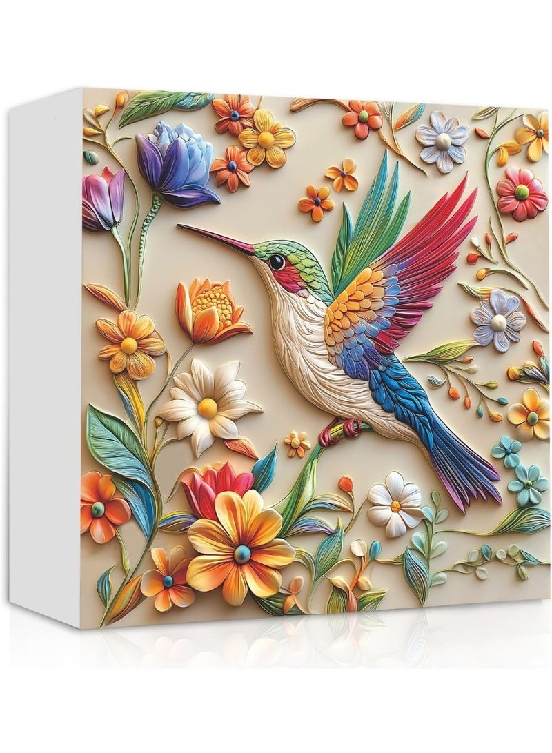 ميدير لغز الطائر الطنان للبالغين 1000 قطعة، لغز فن الطيور والحيوانات والزهور في الربيع، لغز رقعة حديقة الطيور والزهور، ألغاز صعبة وتحديّة للبالغين - Image 2