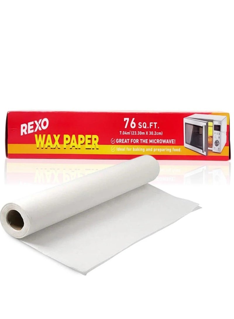 ركسو 6 عبوات ورق شمعي للأطعمة خالٍ من الدهون – مقاس 23.30 × 30.2 متر - Image 1
