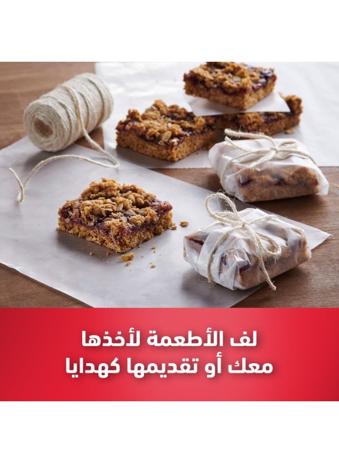 ركسو 6 عبوات ورق شمعي للأطعمة خالٍ من الدهون – مقاس 23.30 × 30.2 متر - Image 4