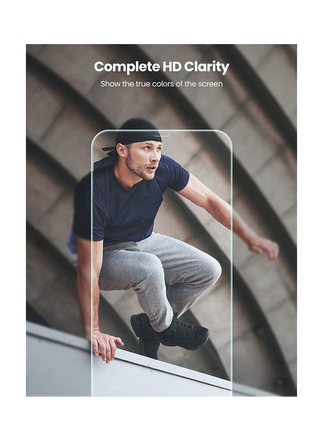 ICS Tempered Glass Screen Protector Clear/White - Image 2