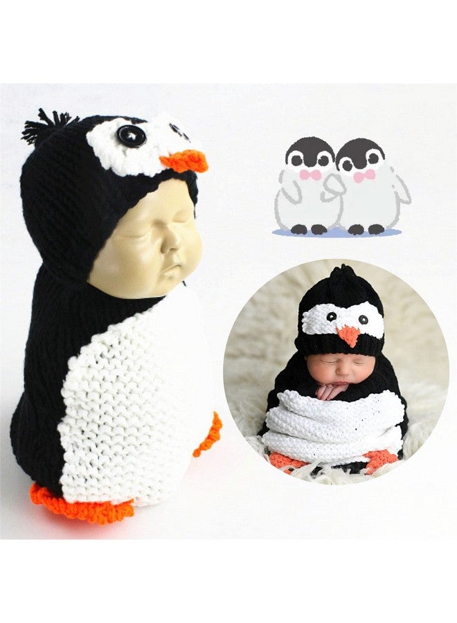 AMIATCH Unisex Newborn Baby Photography Props Cute Penguin Sleeping Bag Halloween Costume - Image 2