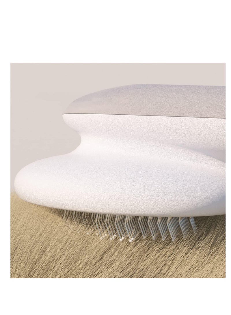 ECVV فرشاة تصفيف الحيوانات الأليفة ECVV فرشاة سليك ذاتية التنظيف أمشاط أدوات التخلص من الشعر للكلاب والقطط تدليك تزيل الفرو العابر والفرو المتشابك والأوساخ، وردي - Image 5