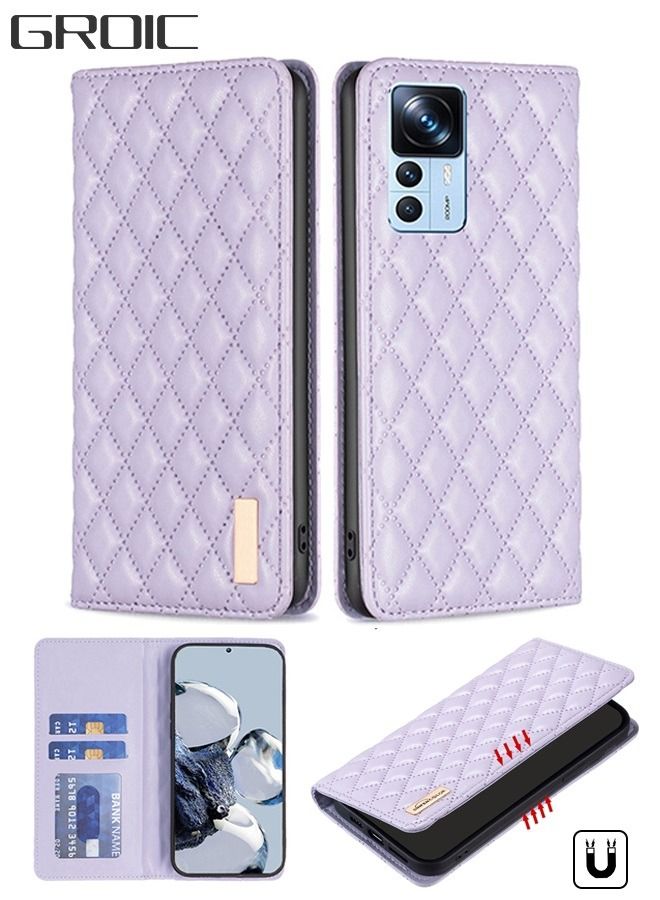 GROIC Case for Xiaomi 13 6.36" Wallet Case, PU Leather Folio Magnetic Protective with Card Holder Viewing Kickstand, Shockproof Cover Compatible - Image 1