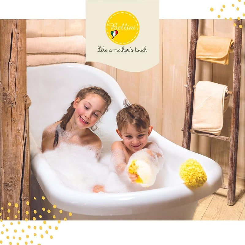 Bellini Premium Natural Honeycomb Sea Sponge – 18 cm – Made from Natural Sea Sponge – Hypoallergenic Baby Bath Sponge – Biodegradable, Eco-Friendly & Gentle for Newborns and Delicate skin - Image 3