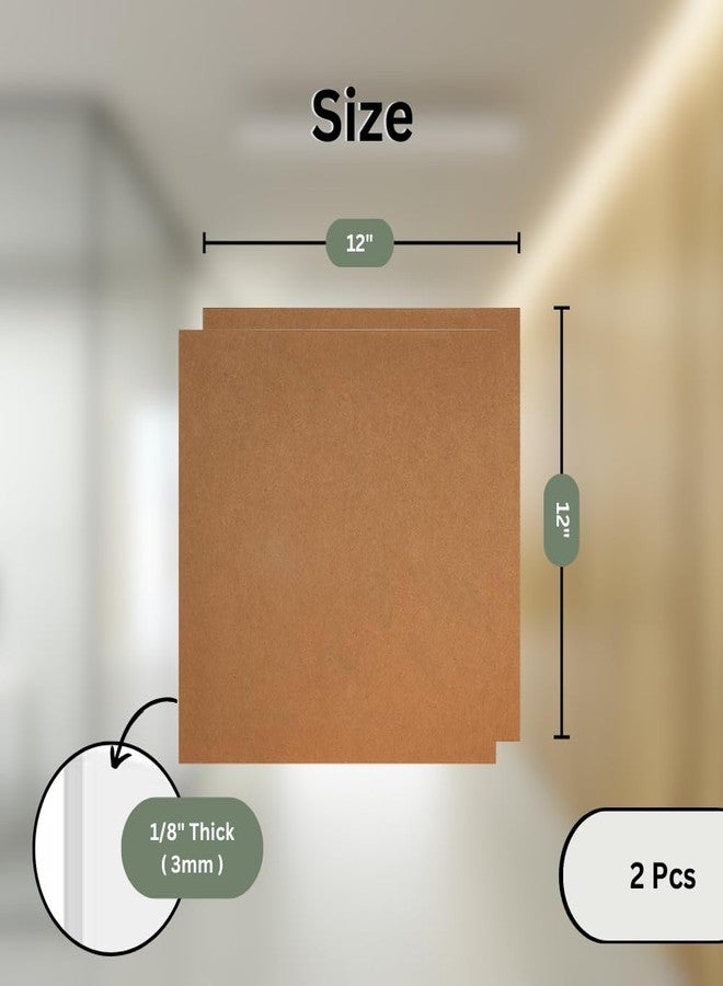 Dualso Plexiglass Sheets 1/8" Thick (3mm) Acrylic Sheets - Clear Acrylic, 12" x 12" - Cast Plexiglass Sheet for Signs, DIY Projects (2 Pack) - Image 3
