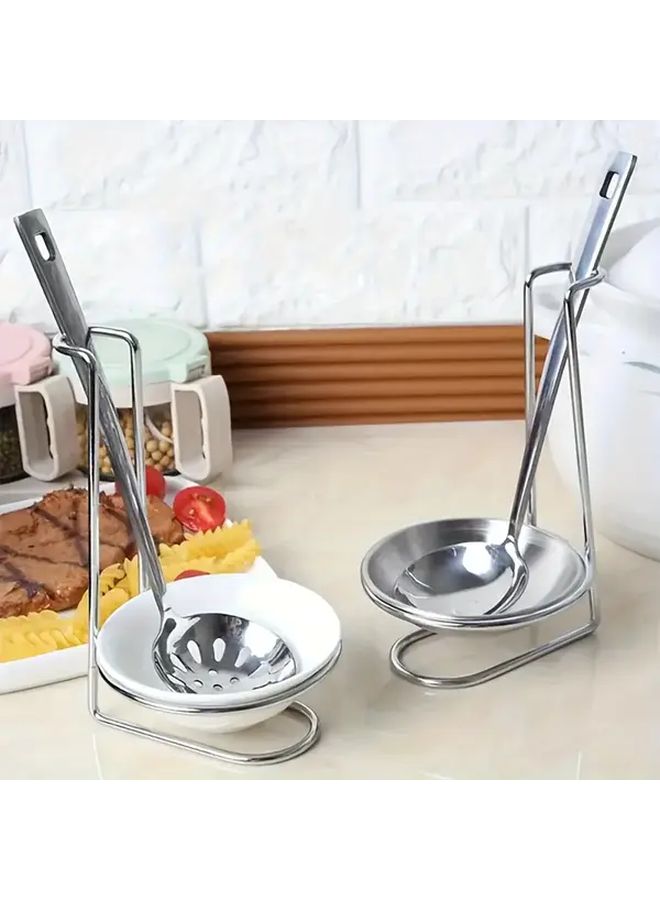 Stainless Steel Kitchen Organizer Set Spoon Bowl Holder Strainer - Image 2