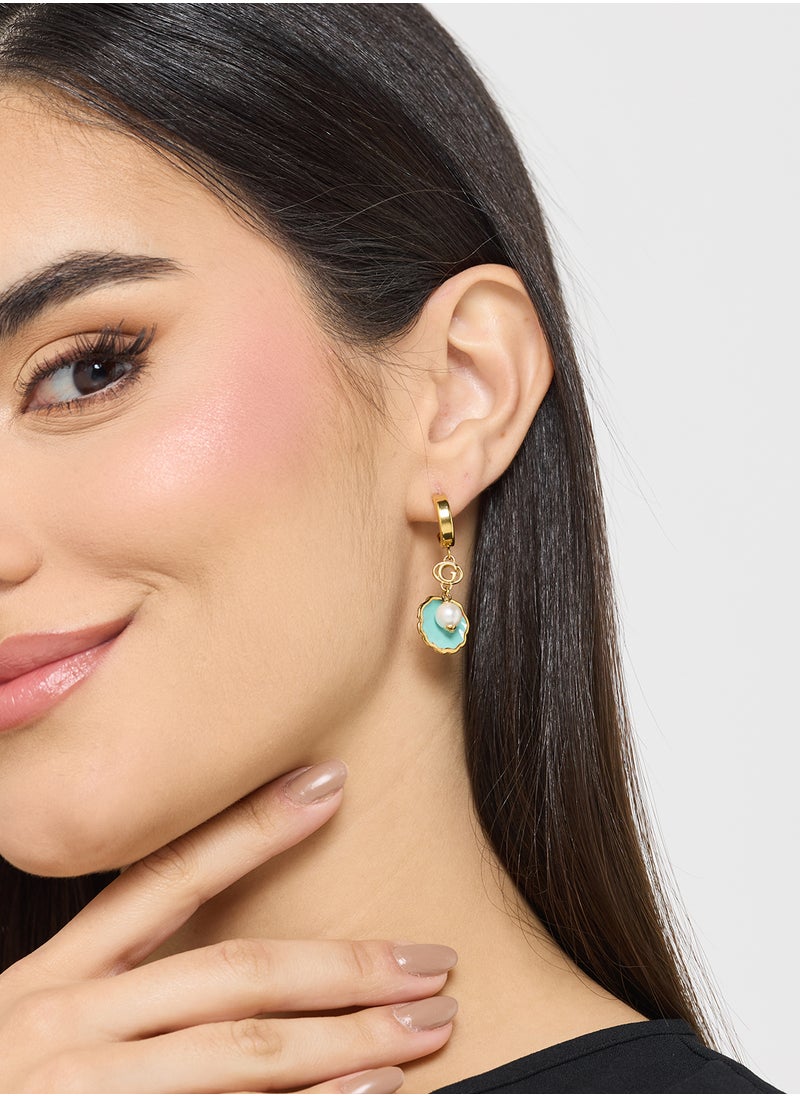 GUESS Seashell Drop Earrings  - Image 4