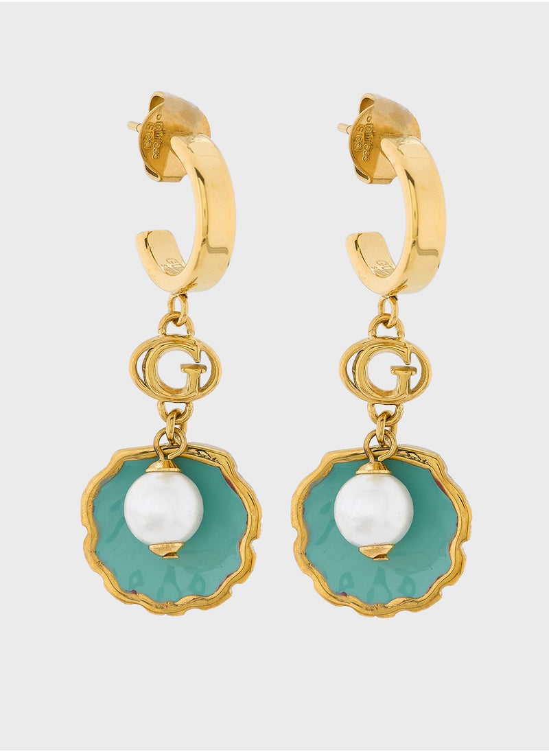 GUESS Seashell Drop Earrings  - Image 1