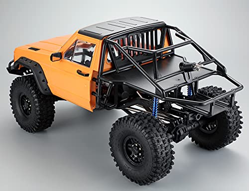 LAFEINA RC Crawler Body Cab BackHalf Cage Body Shell for 110 RC Crawler TRX4 SCX10 90046 AT4 GEN 8 Scout II Orange - Image 5