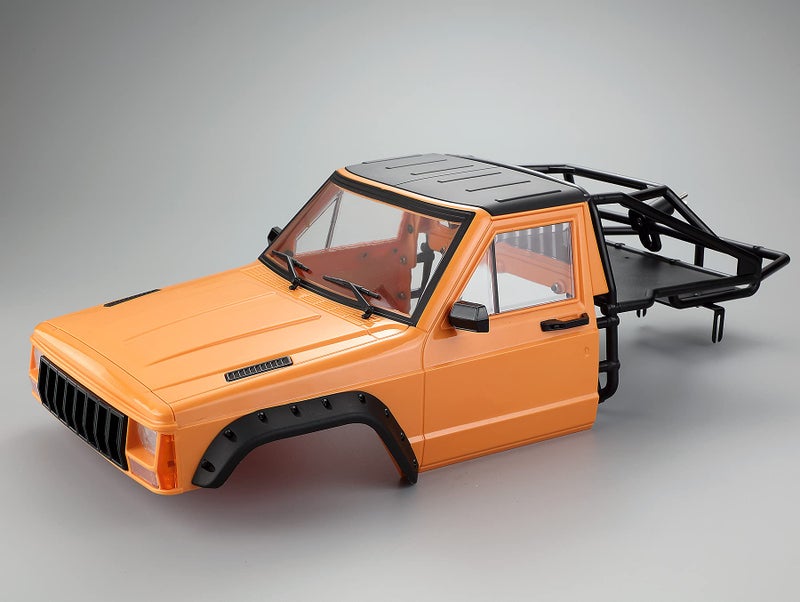 LAFEINA RC Crawler Body Cab BackHalf Cage Body Shell for 110 RC Crawler TRX4 SCX10 90046 AT4 GEN 8 Scout II Orange - Image 3
