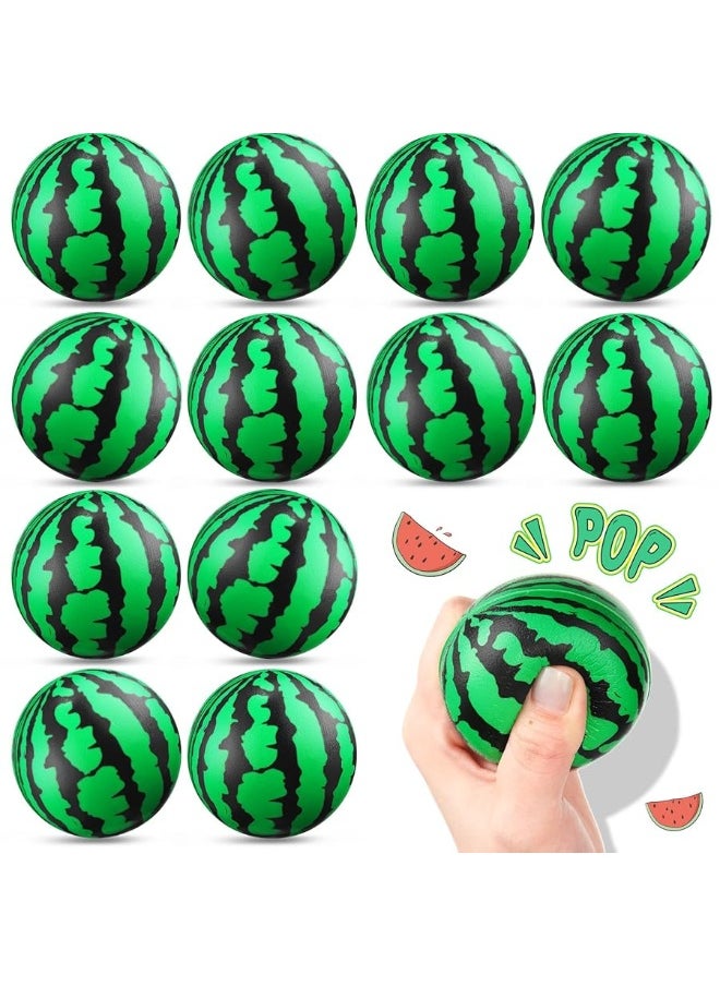 Zhanmai Zhanmai 36 Pack Watermelon Stress Balls 25 Inch Mini Watermelon Party Favor Foam Balls Summer Pool Toys for Children Adults Stress Relief Party Supplies School Carnival Reward Ball Games  - Image 1