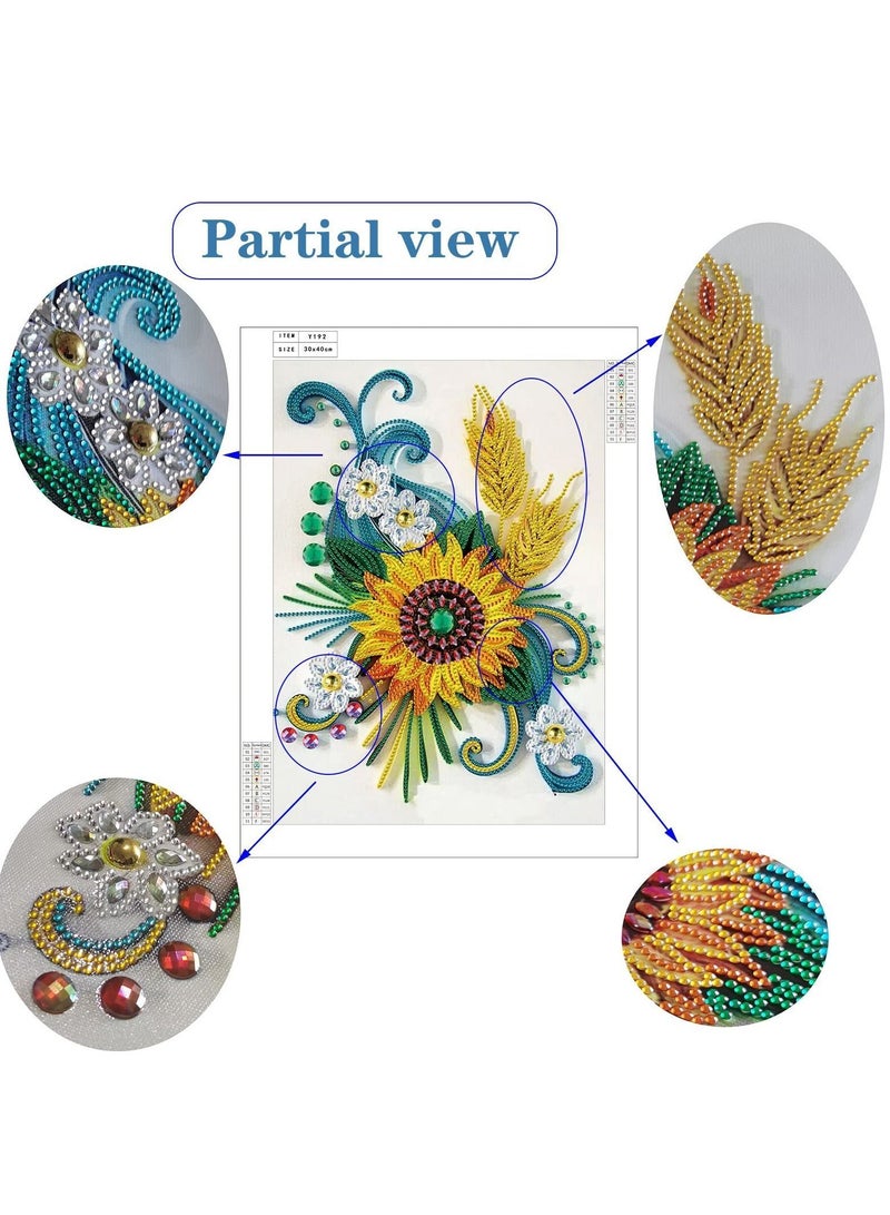 Y&D 5D Diamond Painting Kits for Adults Kids Beginner, Special Shape Rhinestone Gift Home Wall Art Decor  - Image 5