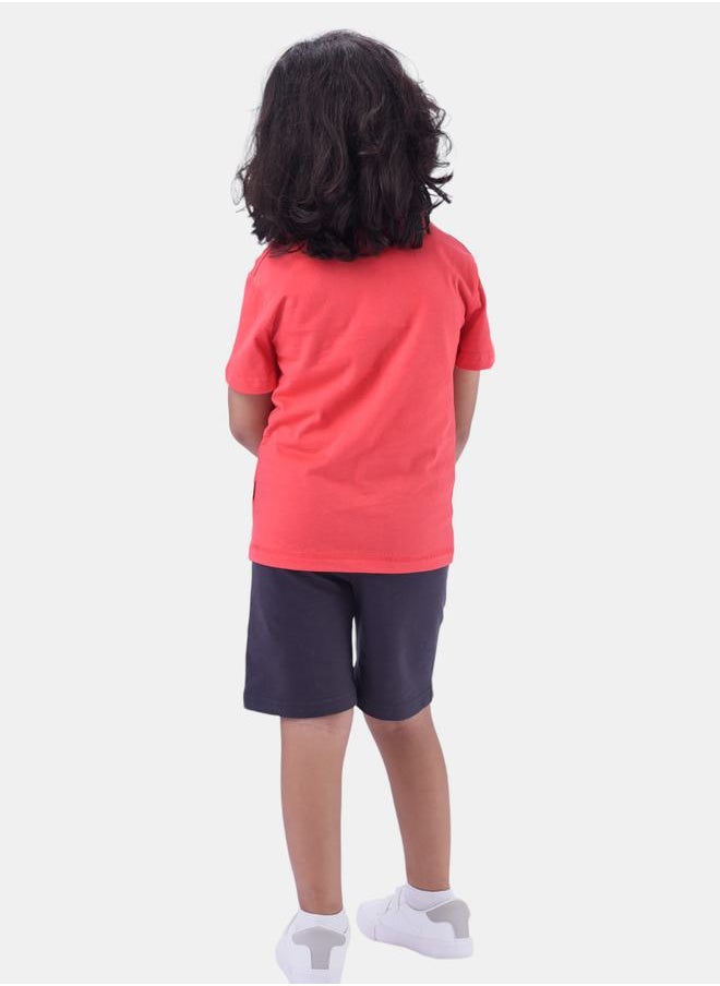 URBASY - Panda Graphic T-Shirt & Shorts Set by Styli - Image 1