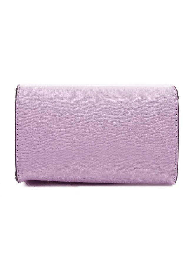 EVVE Women's Evening Bag Party Clutches Mini Satchel Purses Cocktail Prom Handbags with Chain and Lock | LAVENDER - Image 5