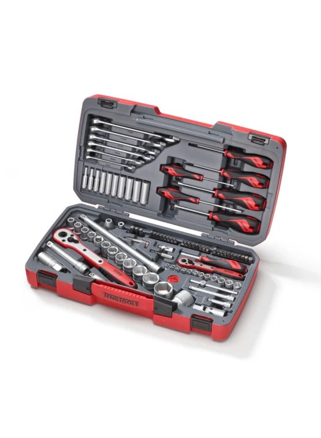 TengTools TM095 95-Piece Socket Set with 1/4 and 1/2 Inch Drive - Image 2