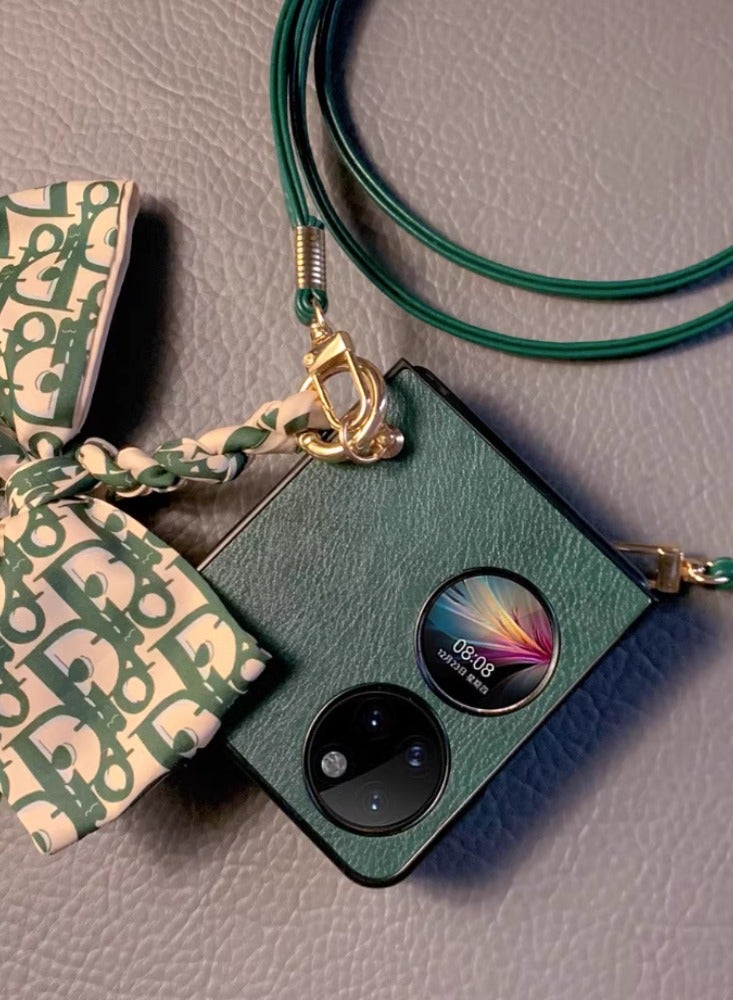 Arabest Stylish Fabric Ribbon Bow for Huawei Pocket 2 Phone Cover - Image 2