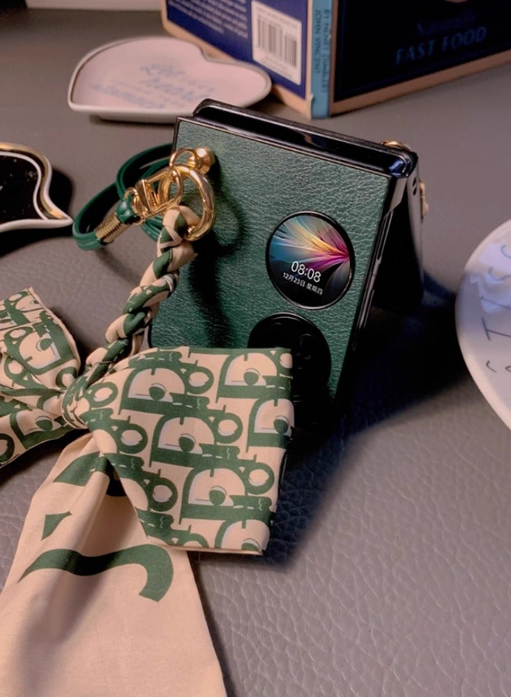 Arabest Stylish Fabric Ribbon Bow for Huawei Pocket 2 Phone Cover - Image 4