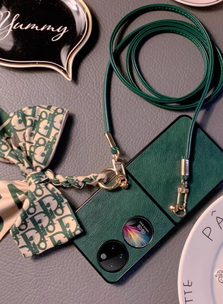 Arabest Stylish Fabric Ribbon Bow for Huawei Pocket 2 Phone Cover - Image 3