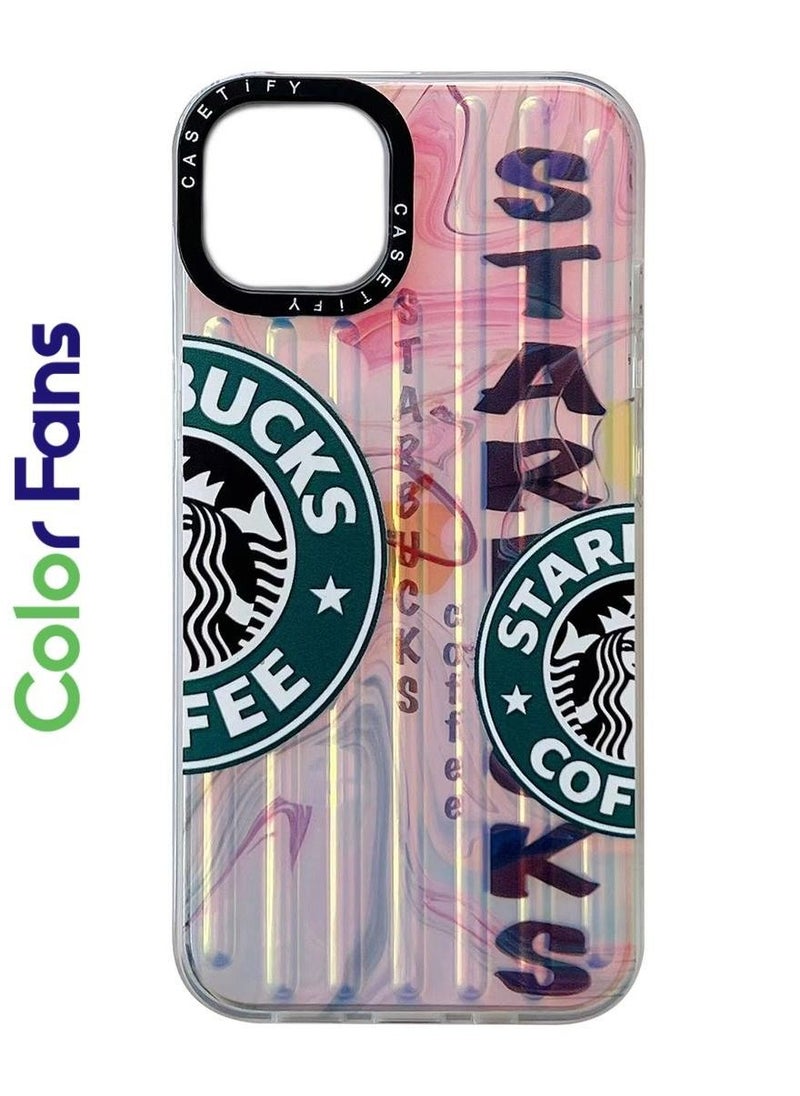 Color Fans - Starbucks Coffee Logo Laser iPhone 14 Pro Case - Image 1