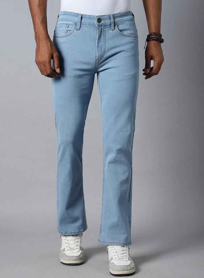 HIGH STAR Light Blue Mid Rise Regular Fit Jeans - Image 2