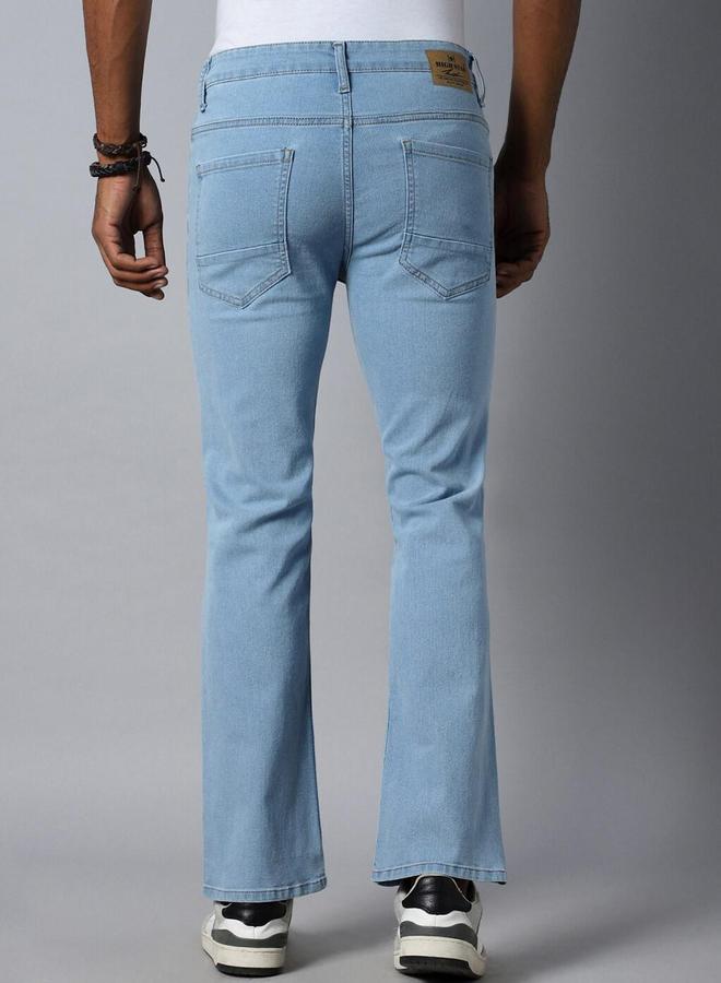 HIGH STAR Light Blue Mid Rise Regular Fit Jeans - Image 5