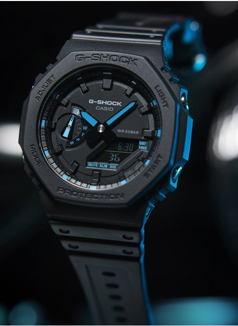 G-Shock Black Men's Watch Fashion Analog Digital Quartz Watch GA-2100-1A1