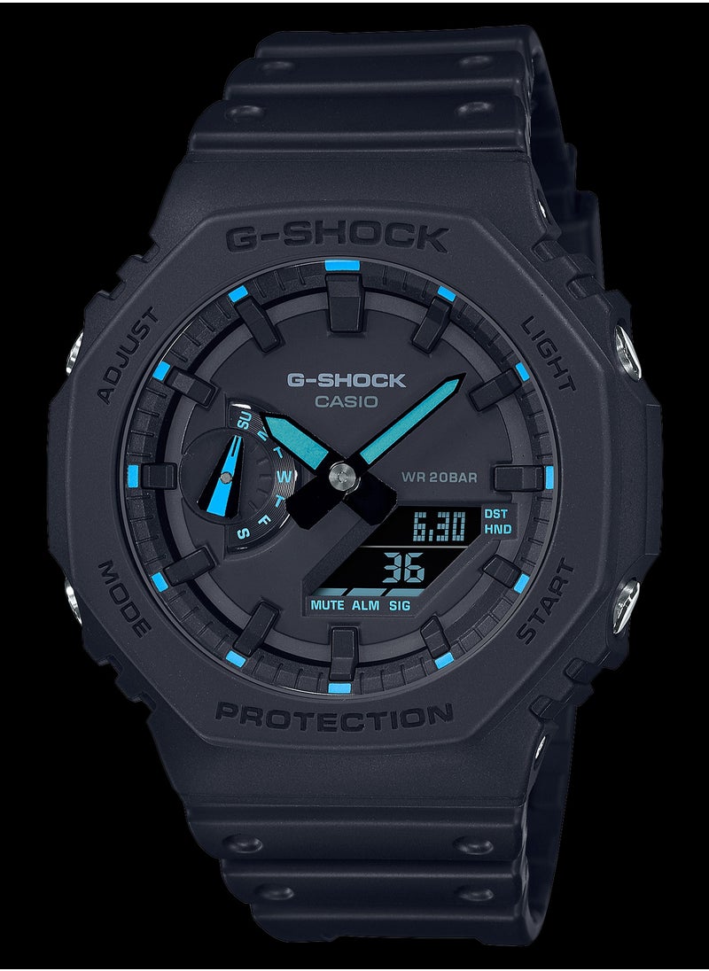 G-Shock Black Men's Watch Fashion Analog Digital Quartz Watch GA-2100-1A1
