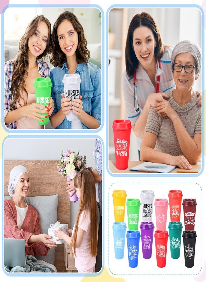 Skylety 36 Pcs Nurse Gifts Set 12 Appreciation Tumbler 12 Notebooks Motivational Journals 12 Thank You Ballpoint Pens 2025 Nurse Week CNA Gifts for Women(Style C) - Image 5