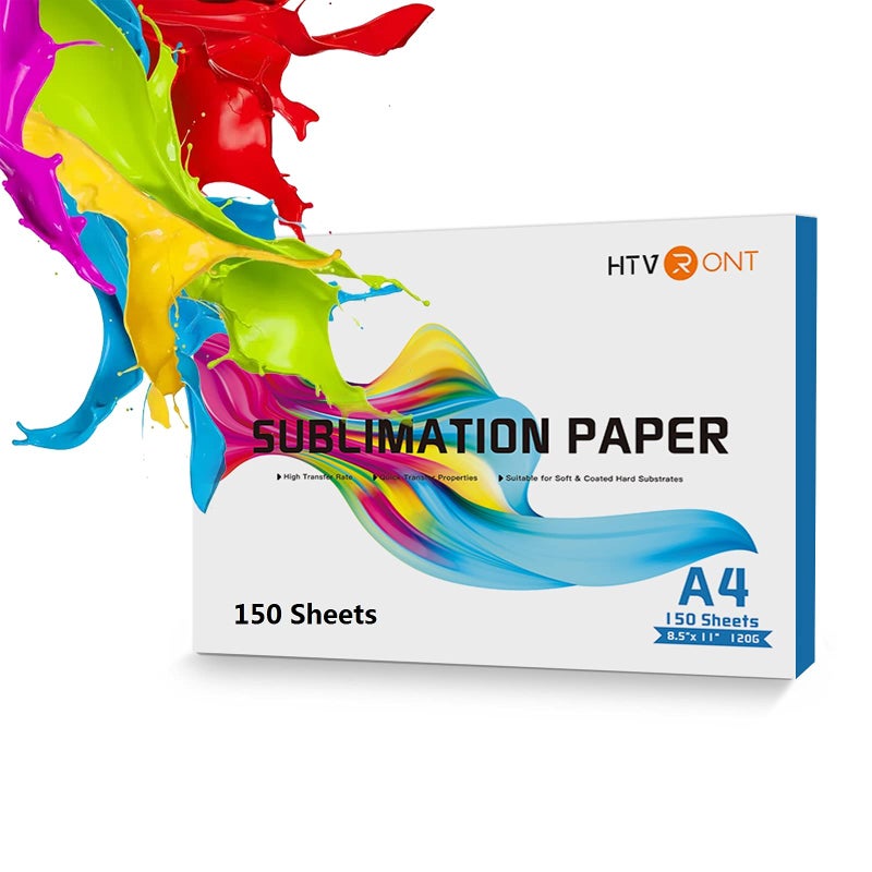 HTVRONT Sublimation Paper 8.5 x 11 inches - 150 Sheets Sublimation Paper Compatible with Inkjet Printer 120gsm - Image 1
