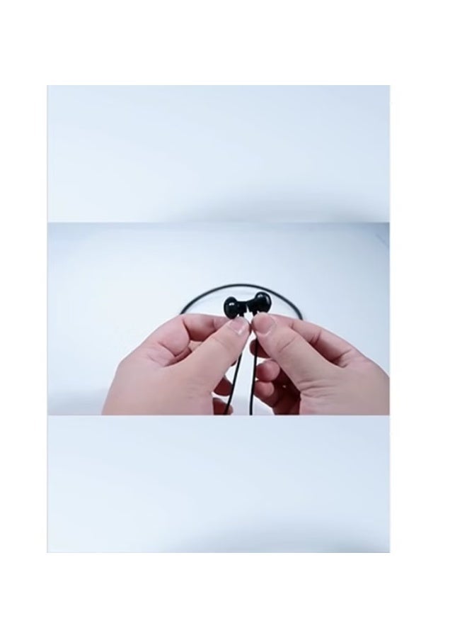 Oteeto OSP2 Wireless Bluetooth Neckband Handsfree – Magnetic Earbuds, Deep Bass Stereo Sound, Noise Reduction Mic, Long Battery Life, and Lightweight Flexible Design – Black - Image 3