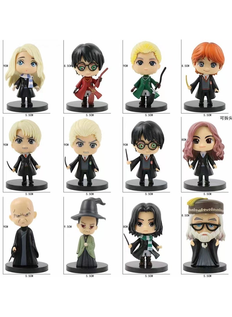 12-Piece Set Of Q Version Harry Potter Series Figures Model Ornaments Suitable For Collection And Gift ,Bag Pack - Image 2