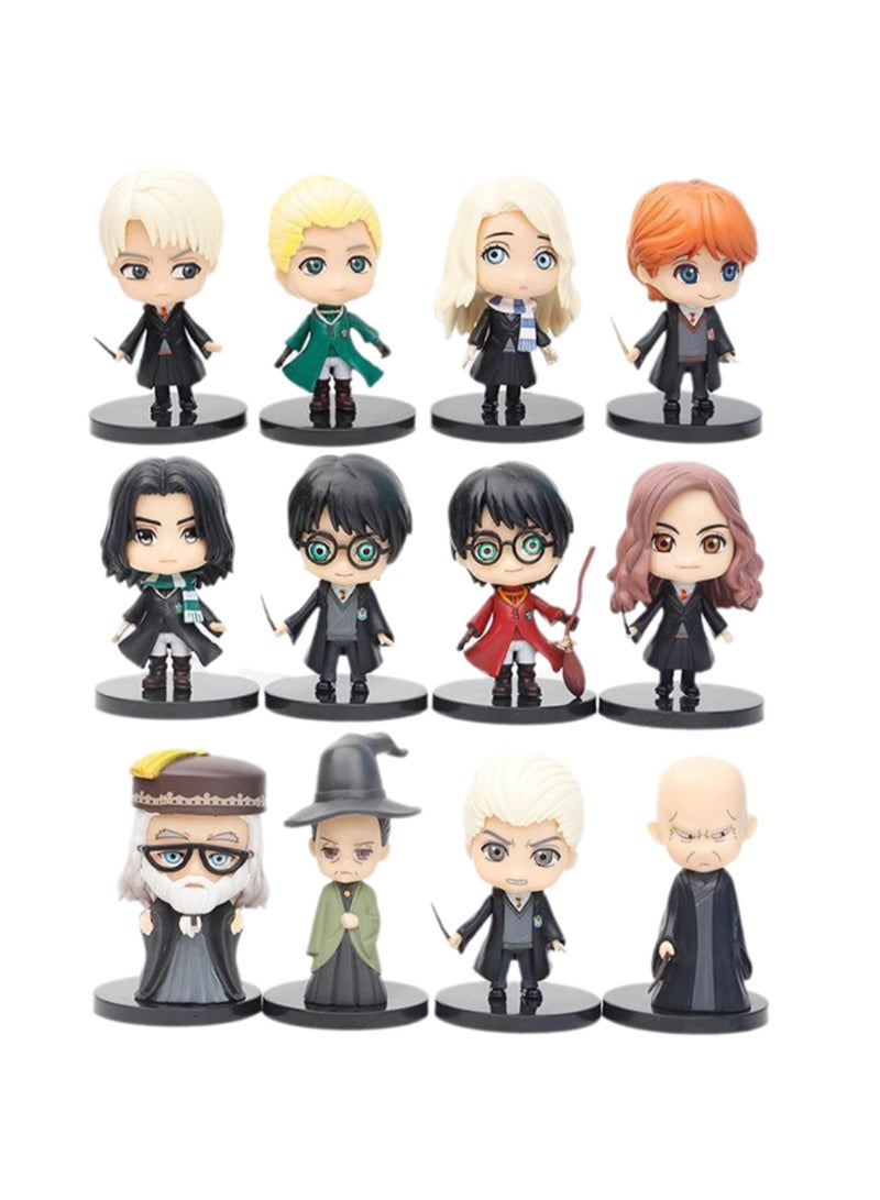 12-Piece Set Of Q Version Harry Potter Series Figures Model Ornaments Suitable For Collection And Gift ,Bag Pack - Image 1