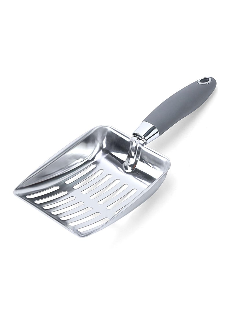 Excefore - Stainless Steel Cat Litter Scoop, Durable and Heavy Duty Kitty Litter Scoop, Comfy Sifting, Lifter, for Kitty Litter Box - Image 1